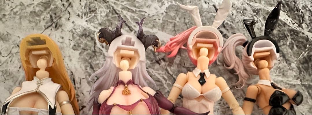 スネイルシェル4体、バニー号2種、フットパーツ、衣装セット　蝸之殻