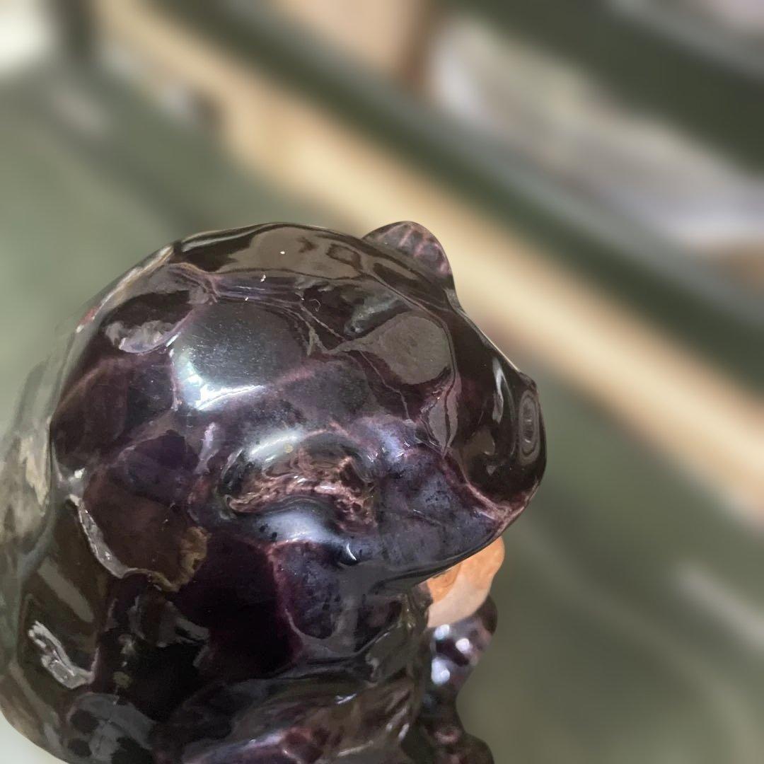 九谷焼猿の置き物　石川県伝統工芸品 日本美術　骨董　干支の猿　在名あり