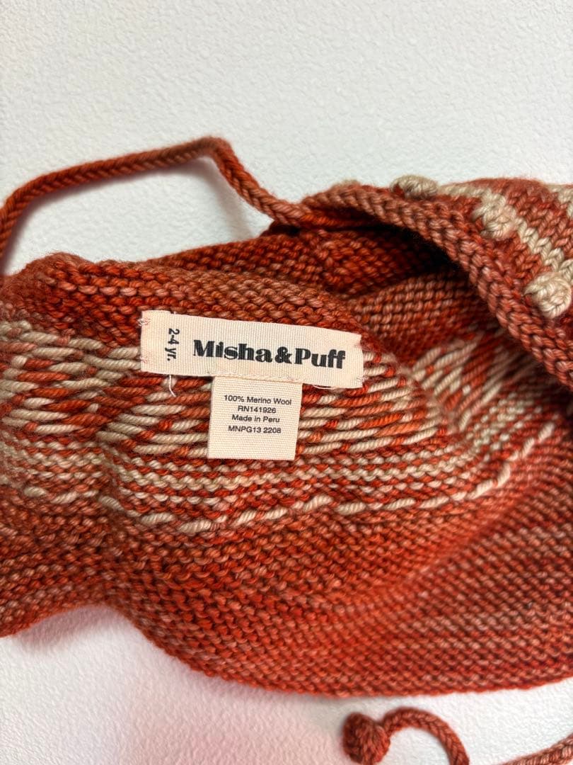 帽子 Misha & Puff pointy peak hat 2-4y