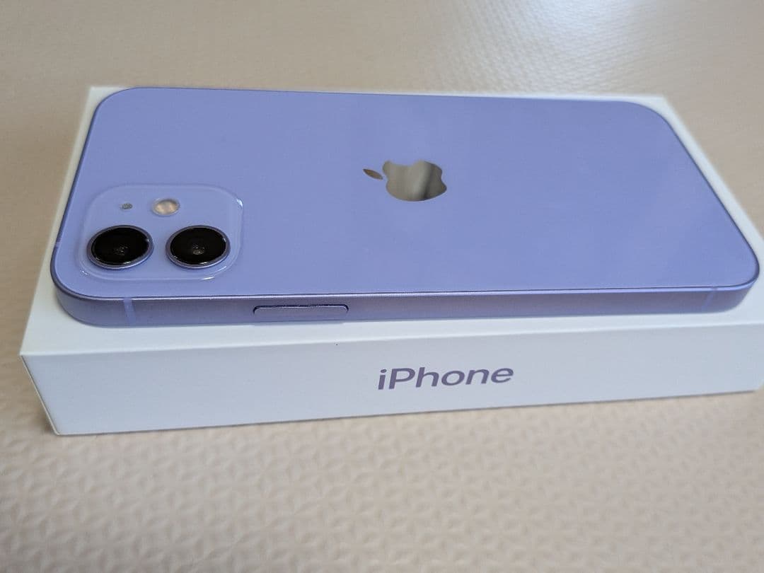 iPhone 12 256GB パープル SIMフリー バッテリー85%