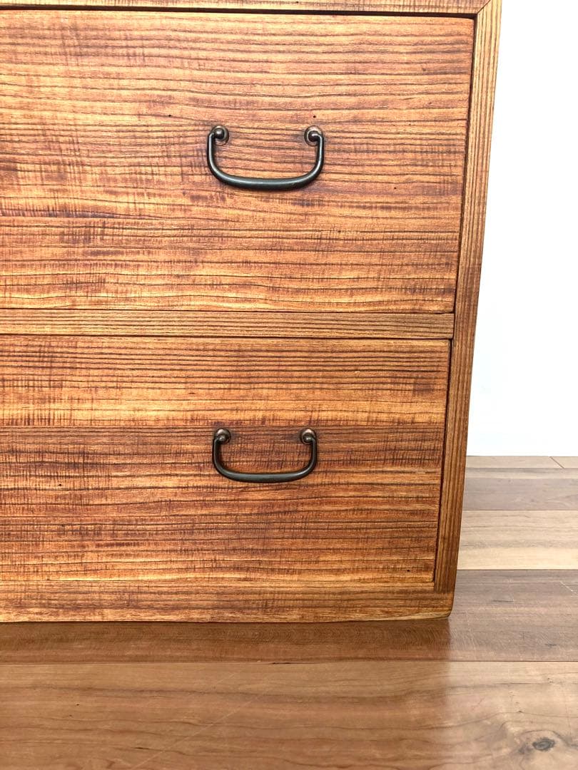 【メンテ済】アンティークの収納棚　ローボード　テレビ台　総桐　引出し2杯