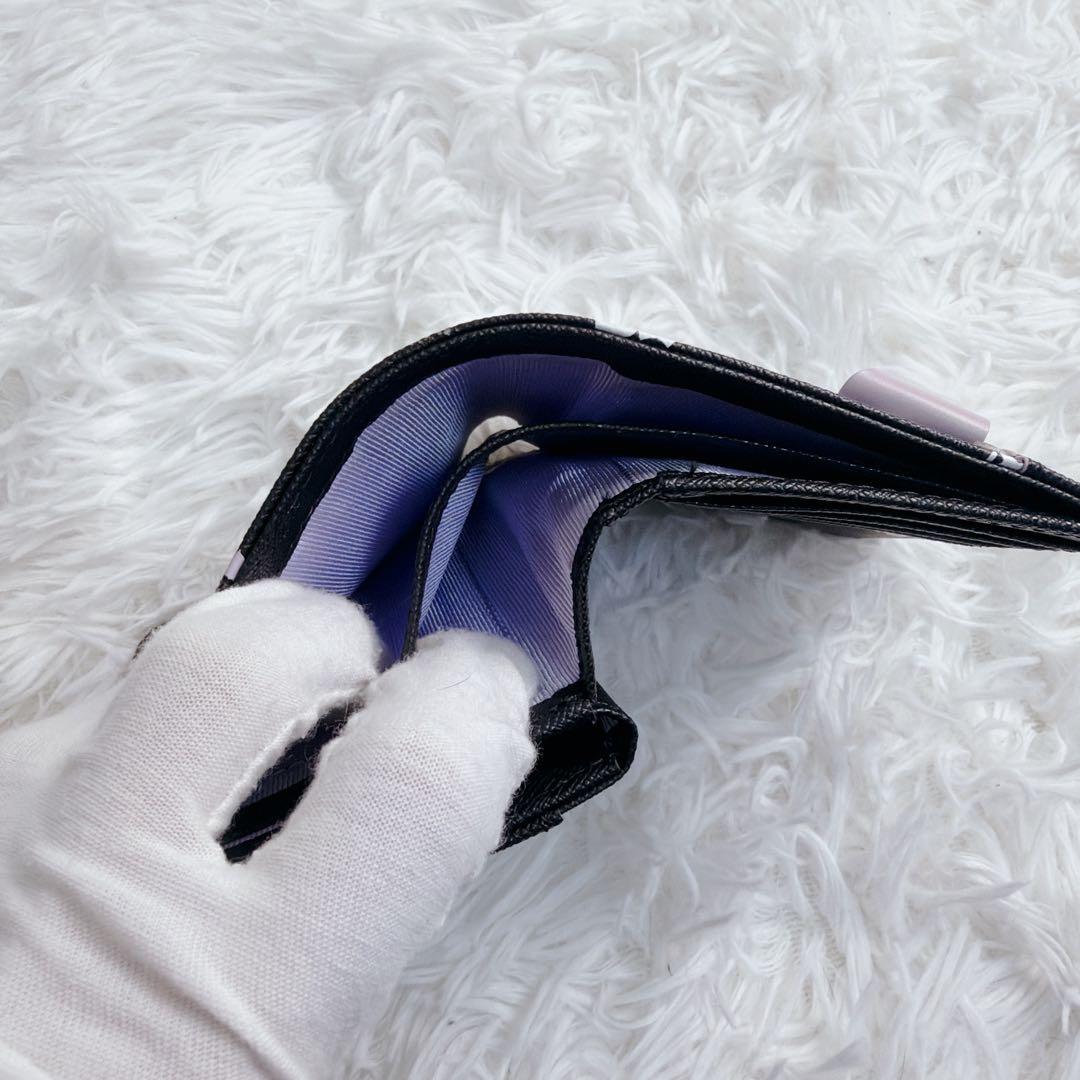 完売 &chouette サンリオ クロミ リボン付き 二つ折り 財布