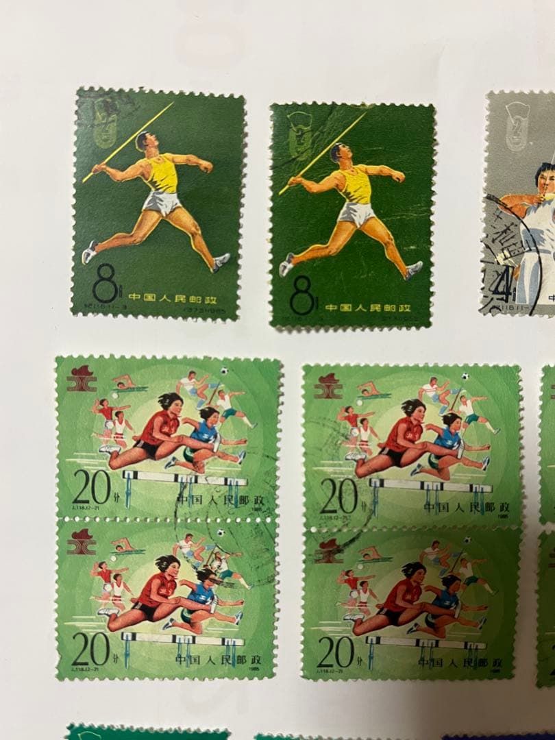 中国 使用済切手 スポーツ 多数(35枚)