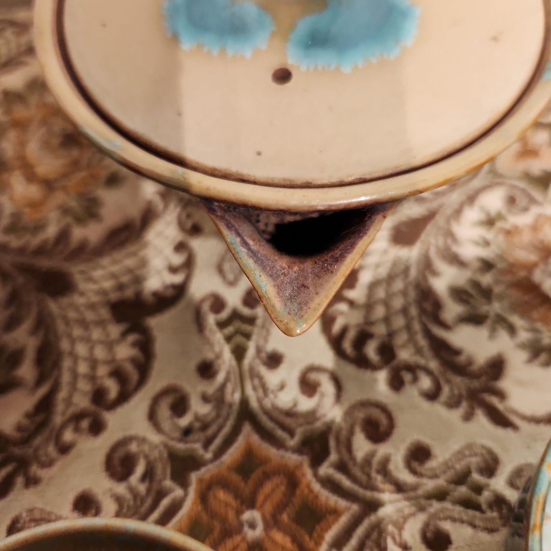 煎茶道具　急須　湯冷　湯呑み５個　おまけ２個