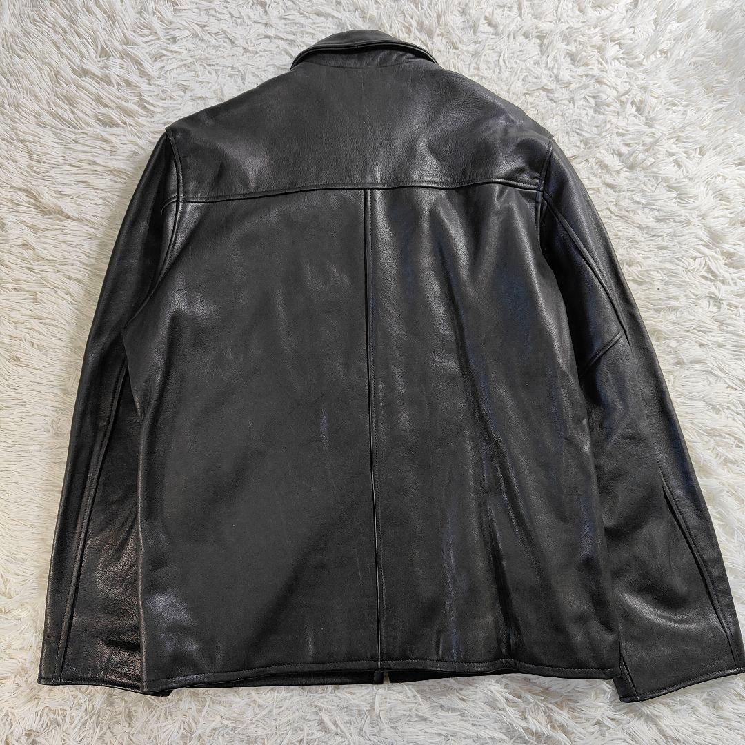 希少USA　80s エルエルビーン　レザージャケット　ブルゾン　山羊革　黒　M