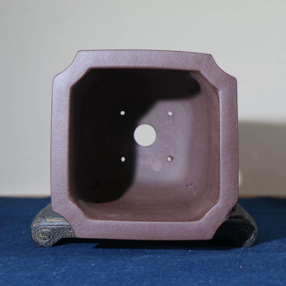 臨水崖四方植木鉢 多肉植物鉢 紫砂鉢 盆栽鉢 植木鉢 小品盆栽鉢 大品盆栽鉢