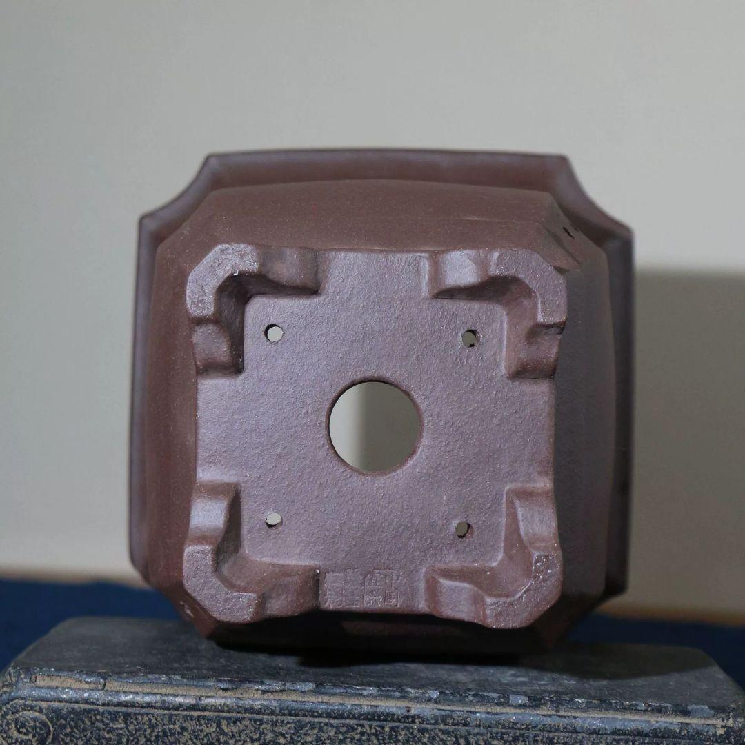 臨水崖四方植木鉢 多肉植物鉢 紫砂鉢 盆栽鉢 植木鉢 小品盆栽鉢 大品盆栽鉢