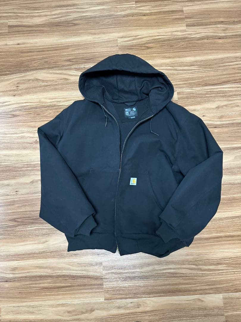 Carhartt ブラック フードジャケット XL
