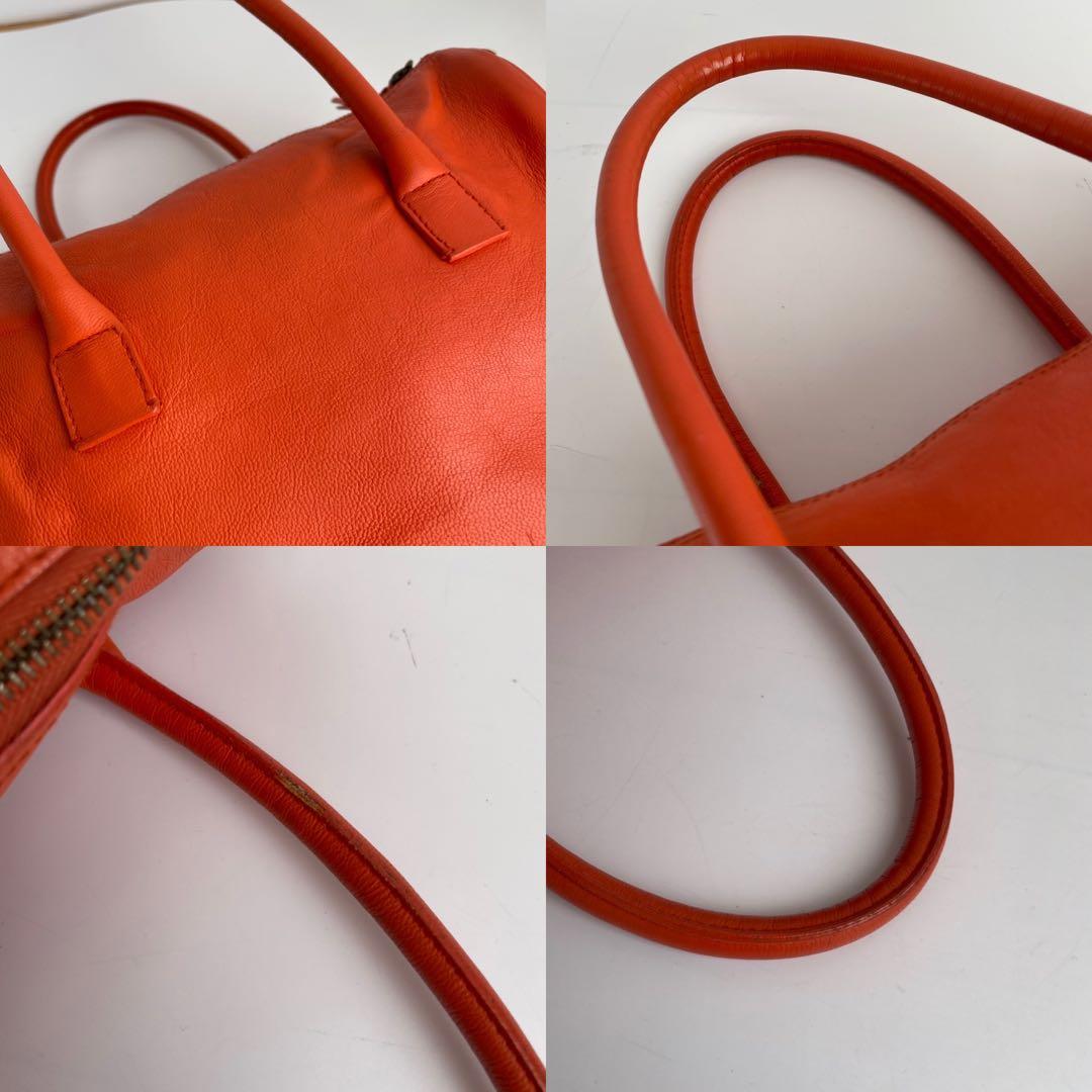 ✨極美品✨　MIUMIU ハンドバッグ　レザー　アーカイブ　オレンジ　y2k
