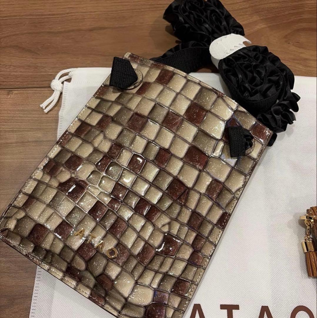 新品未使用　ATAO アタオ ショルダーバッグ ポシェット　アンティークルビ