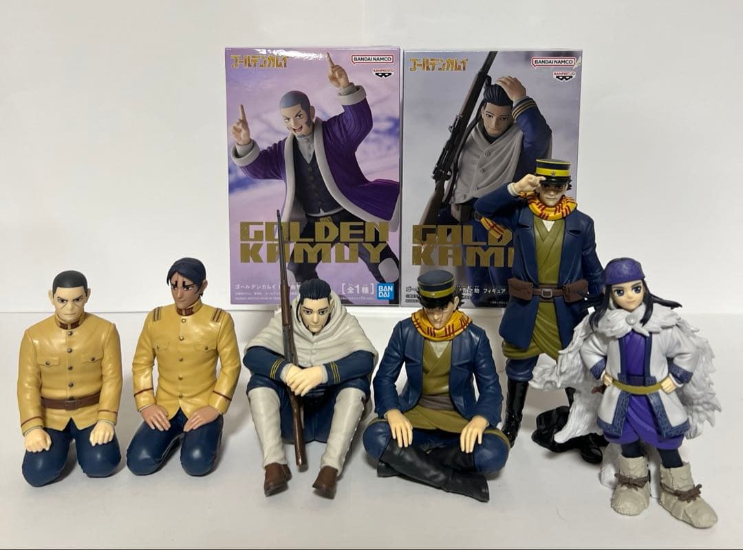 ゴールデンカムイフィギュアまとめ売り　8点セット