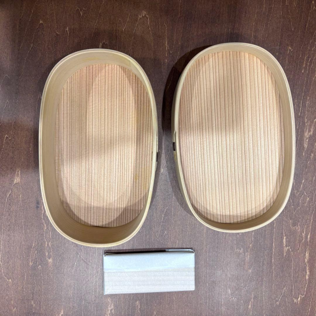 柴田慶信商店　小判弁当箱　天然杉•秋田杉の曲げわっぱ