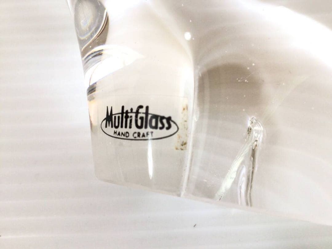 Y945 MultiGlass 5点 ガラス 置物 動物/天使 現状品