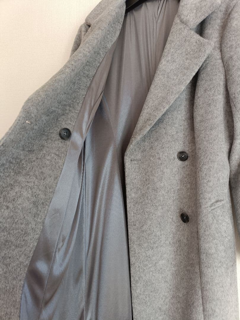 overE　理想のチェスターコート　102サイズ　ライトグレー