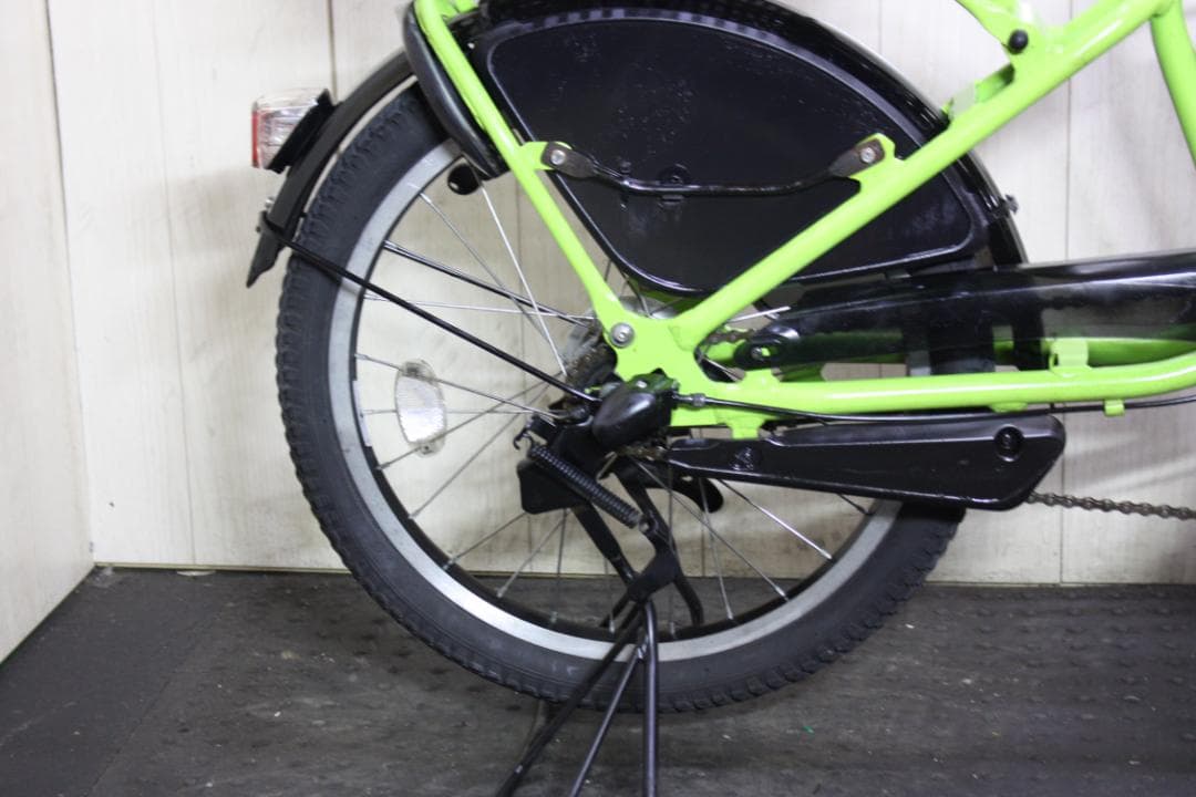 電動アシスト自転車 グリーン 2バスケット付き