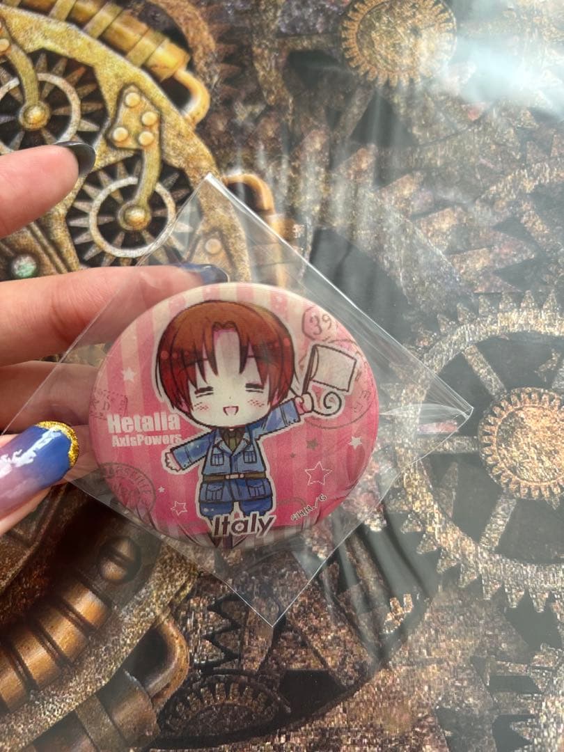 ヘタリア　チェンジング缶バッチ　イタリア