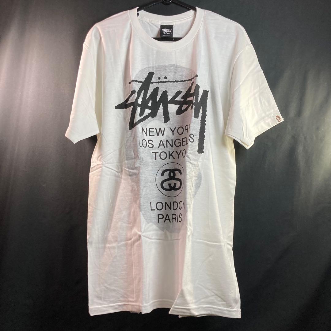 【新品未使用】ステューシー×アベイシングエイプ ワールドツアーT Mサイズ