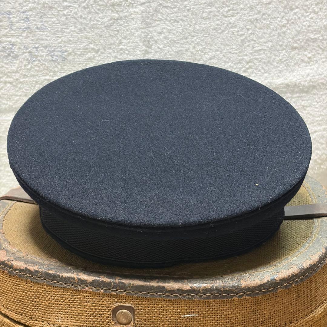 当時物　旧日本帝国海軍　制帽　帽子　軍帽　ネーム入り ミリタリー　箱付