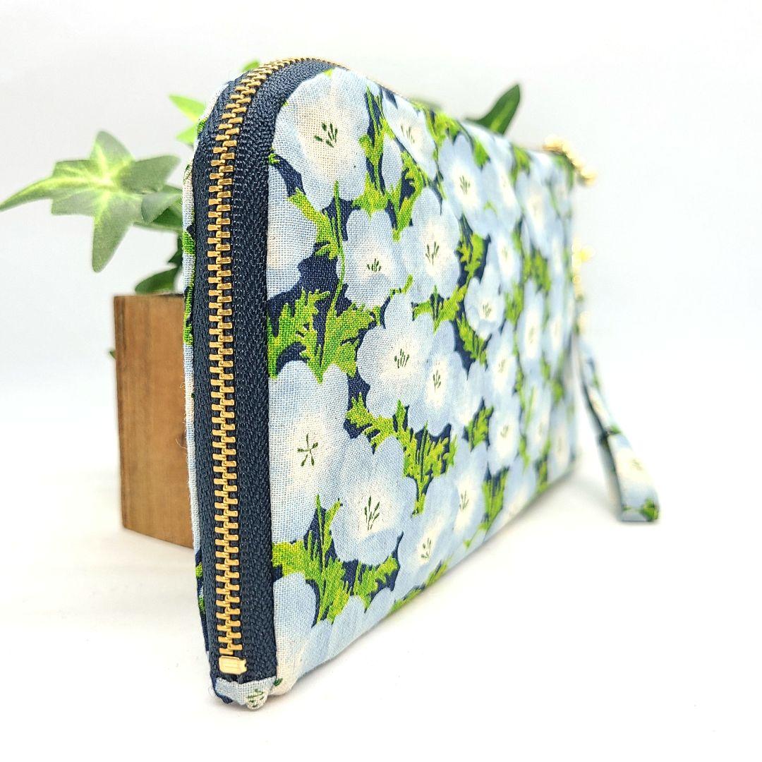 かすみ草◎Handmade L字型ポーチ❣️4点セット◎