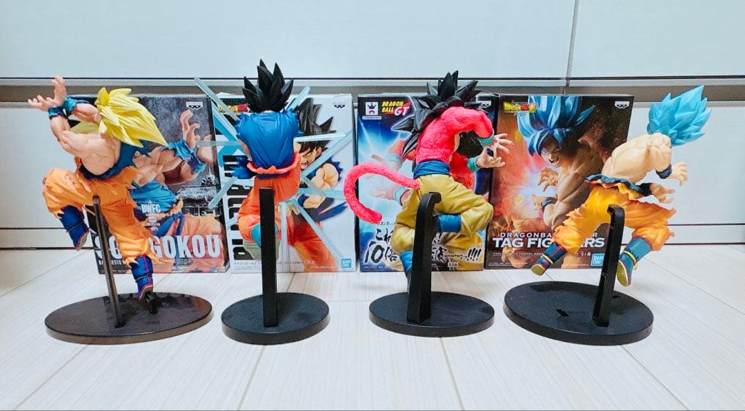 ドラゴンボール フィギュア 孫悟空 かめはめ波 4点セット まとめ売り