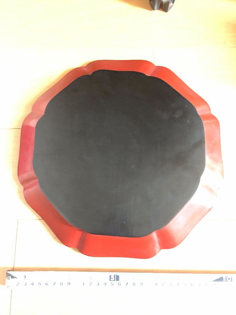 鎌倉彫　中国堆朱　お盆　木彫　工芸品　骨董品　美術品