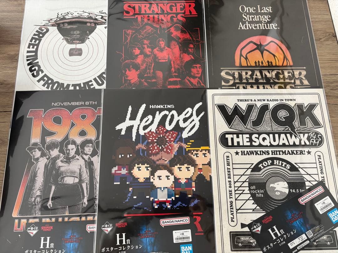 ストレンジャーシングス 一番くじ デモゴルゴン ロゴ フィギュア ポスターセット