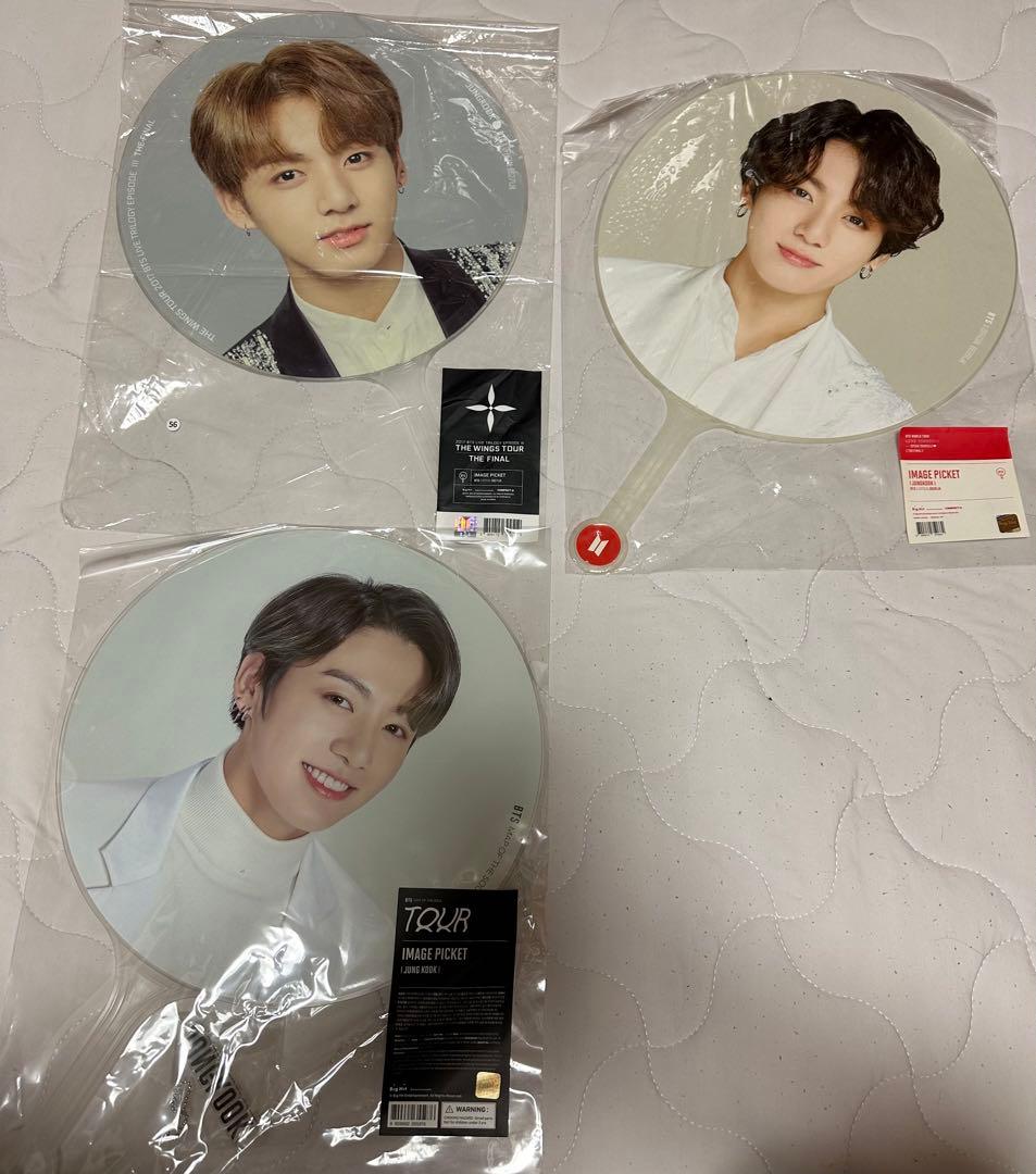 【公式】BTS ジョングク グク セット うちわ プレミアムフォト フラッグ