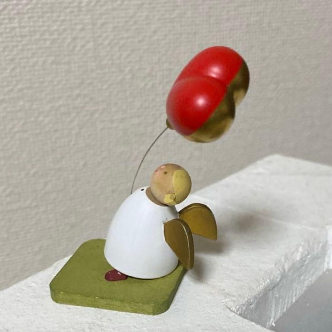 ギュンターライヒェル　ドイツ製　守護天使 ハートのバルーンを持つ天使