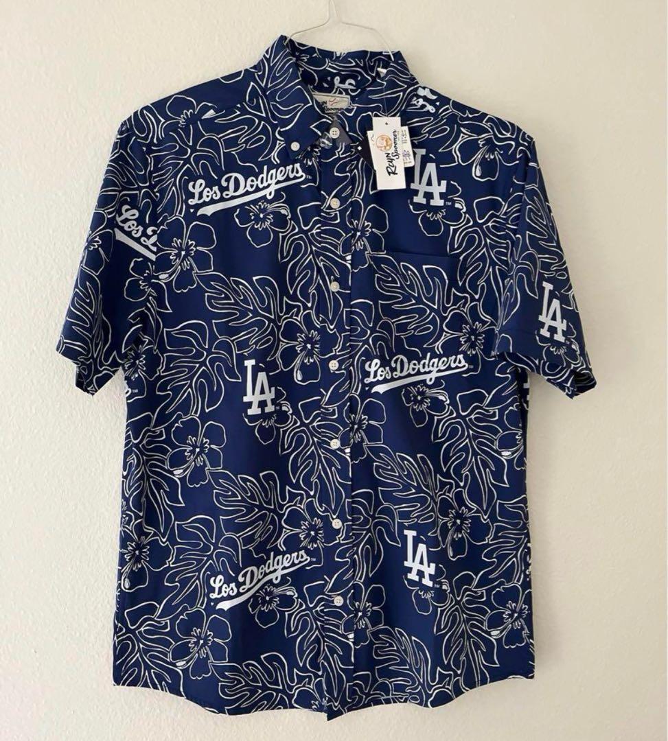 ロサンゼルス　ドジャース　レインスープナー　アロハシャツ　シャツ　米国購入　新品