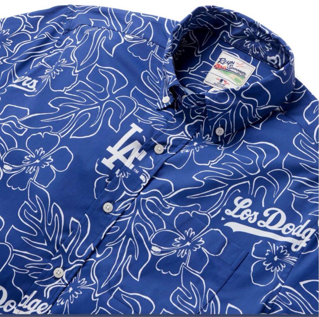 ロサンゼルス　ドジャース　レインスープナー　アロハシャツ　シャツ　米国購入　新品