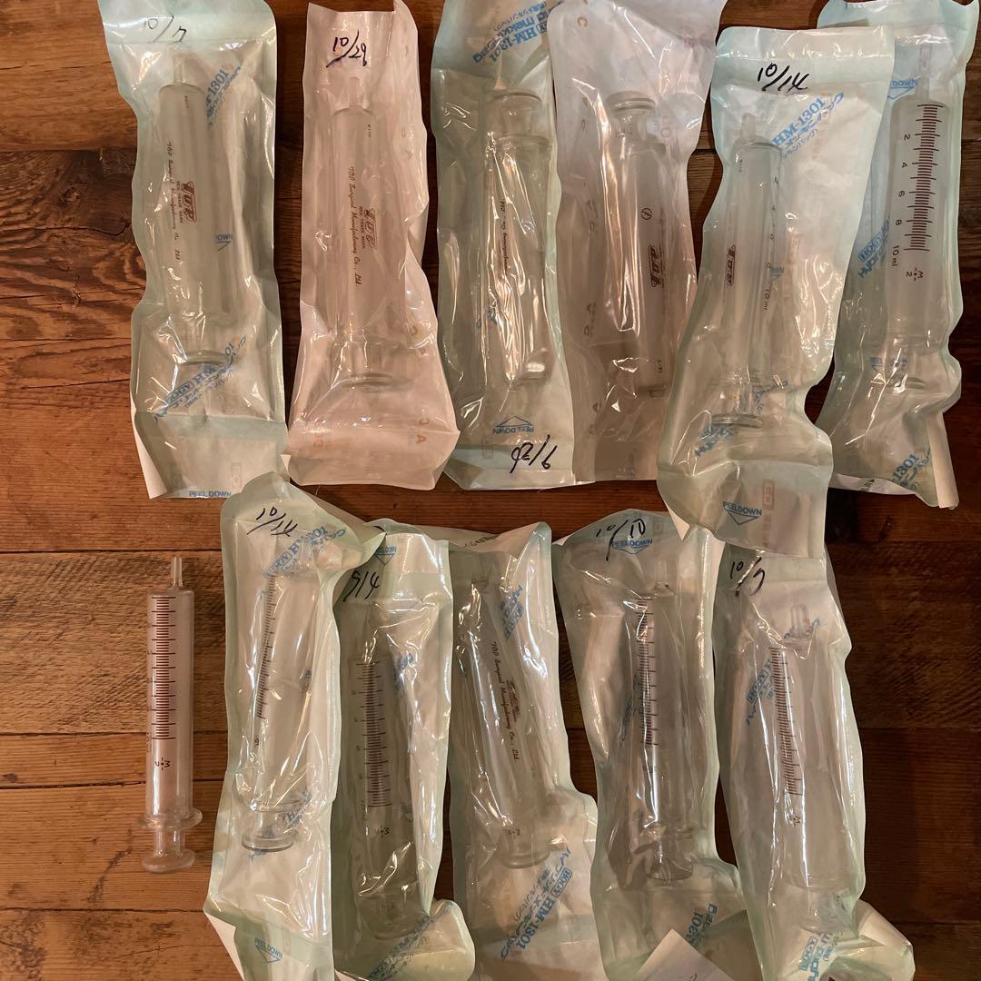 TOP 10ml 注射器　ガラスシリンジ 12本