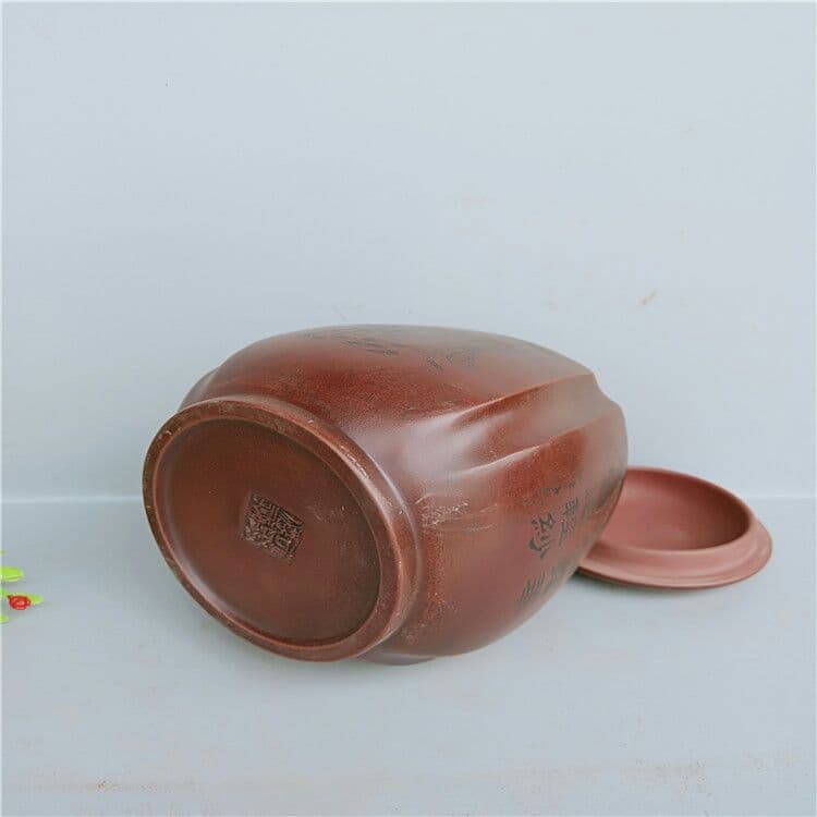 正統宜興紫砂（四大美女）の手作り茶缶