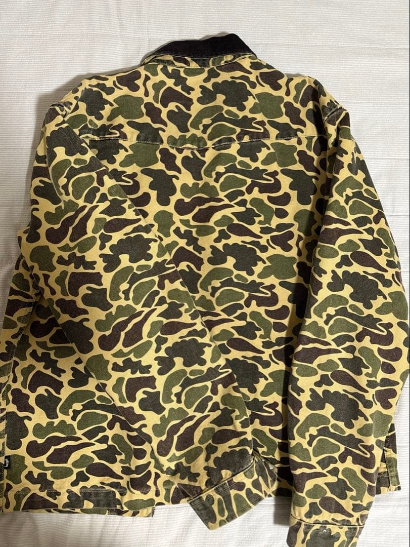 ジャケット・アウター STUSSY WASHED CANVAS SHIRT