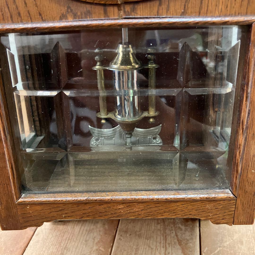 アンティーク 精工舎 スリゲル型 節硝子 TRADE MARK ゼンマイ式 時計