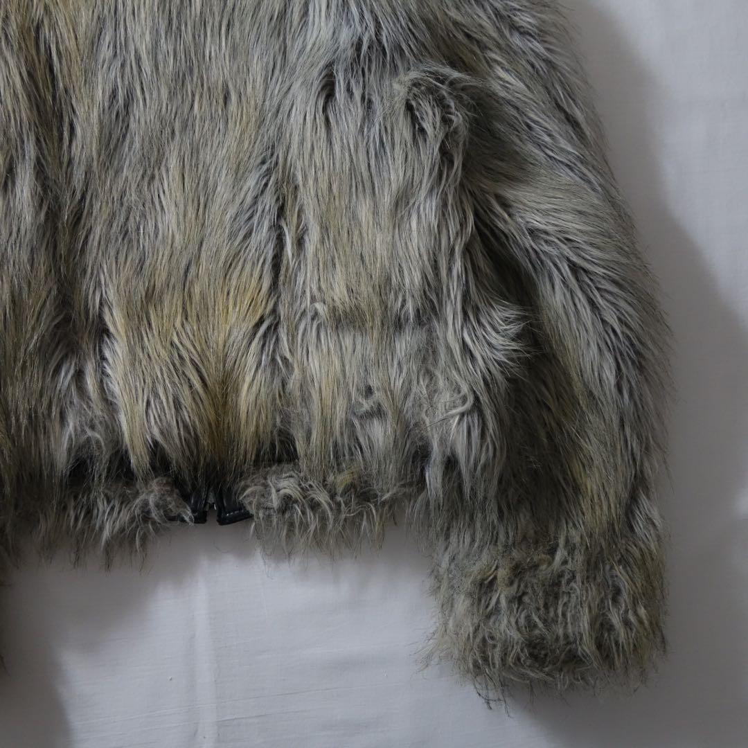 ジャケット・アウター 90s Armani Jeans Fake Fur Leather Jacket