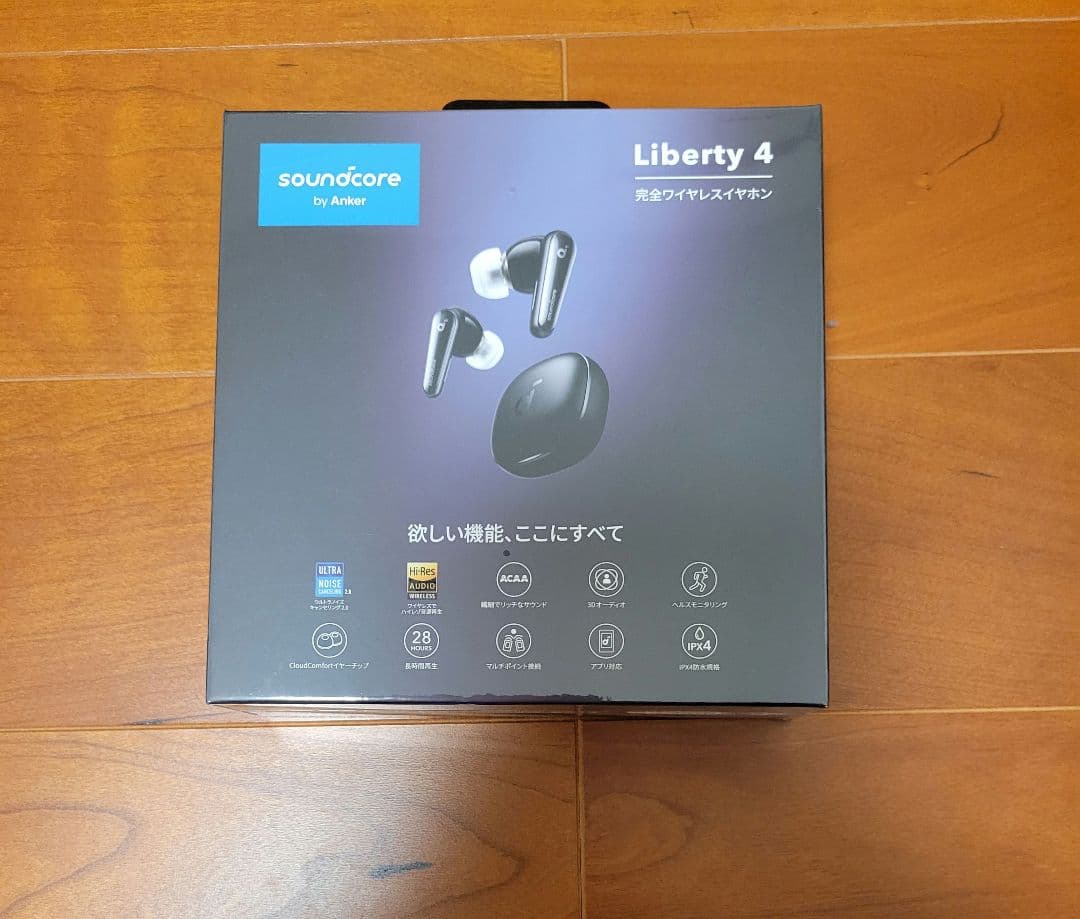【新品】soundcore Liberty 4 ワイヤレスイヤホン　ブラック