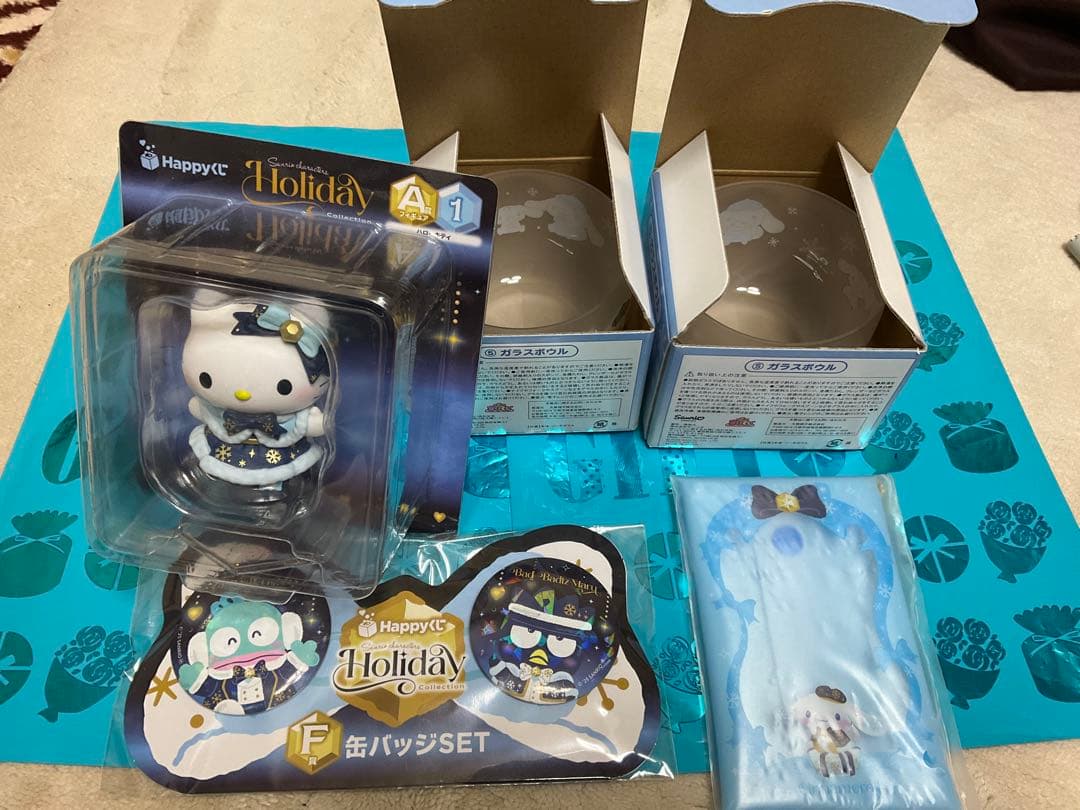 サンリオ9点セット】 シナモロール キテイケロケロけろっぴプリン　Happyくじ