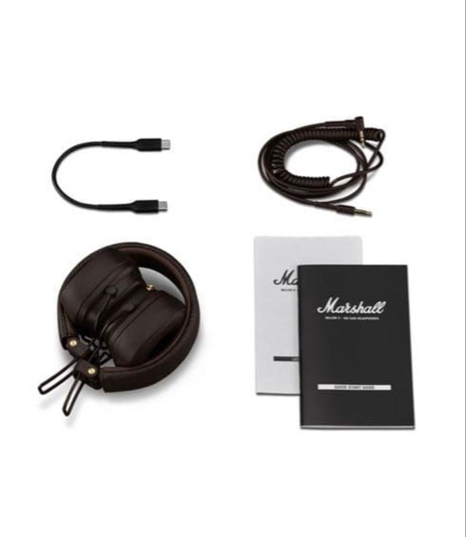 Marshall Major V ワイヤレスヘッドフォンブラウン