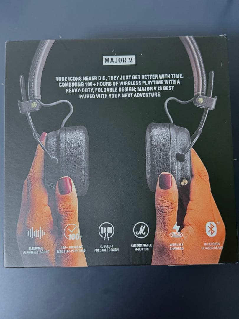 Marshall Major V ワイヤレスヘッドフォンブラウン