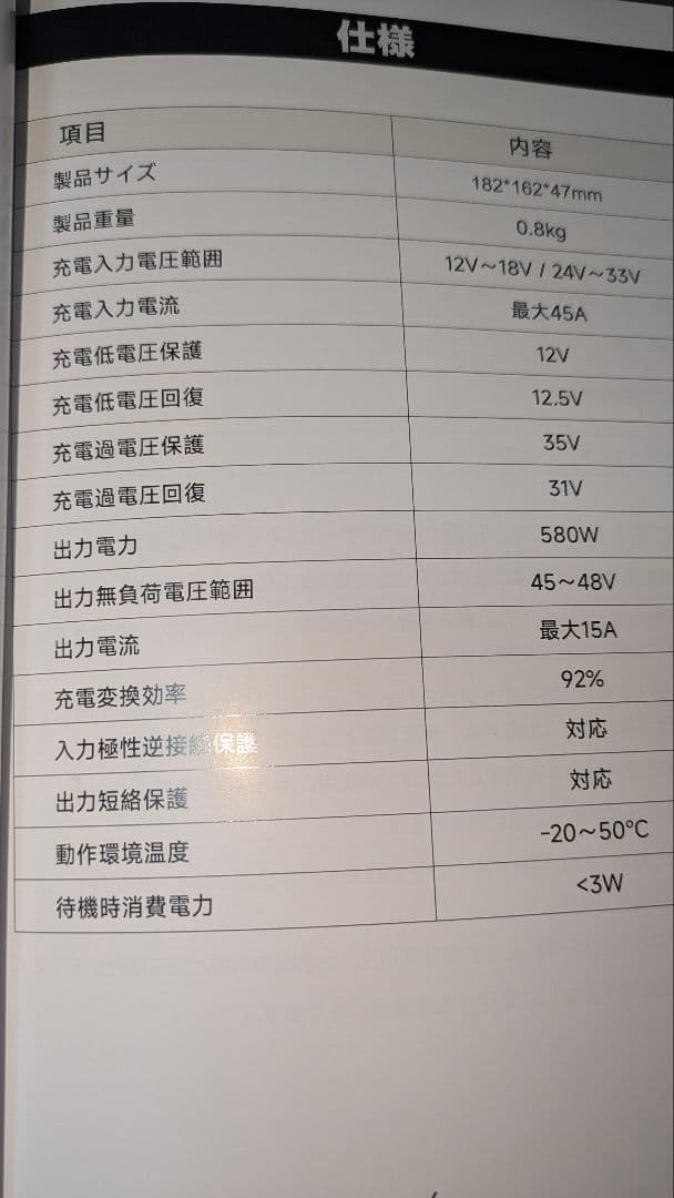 FOSSIBOT FAC580 オルタネーター充電器