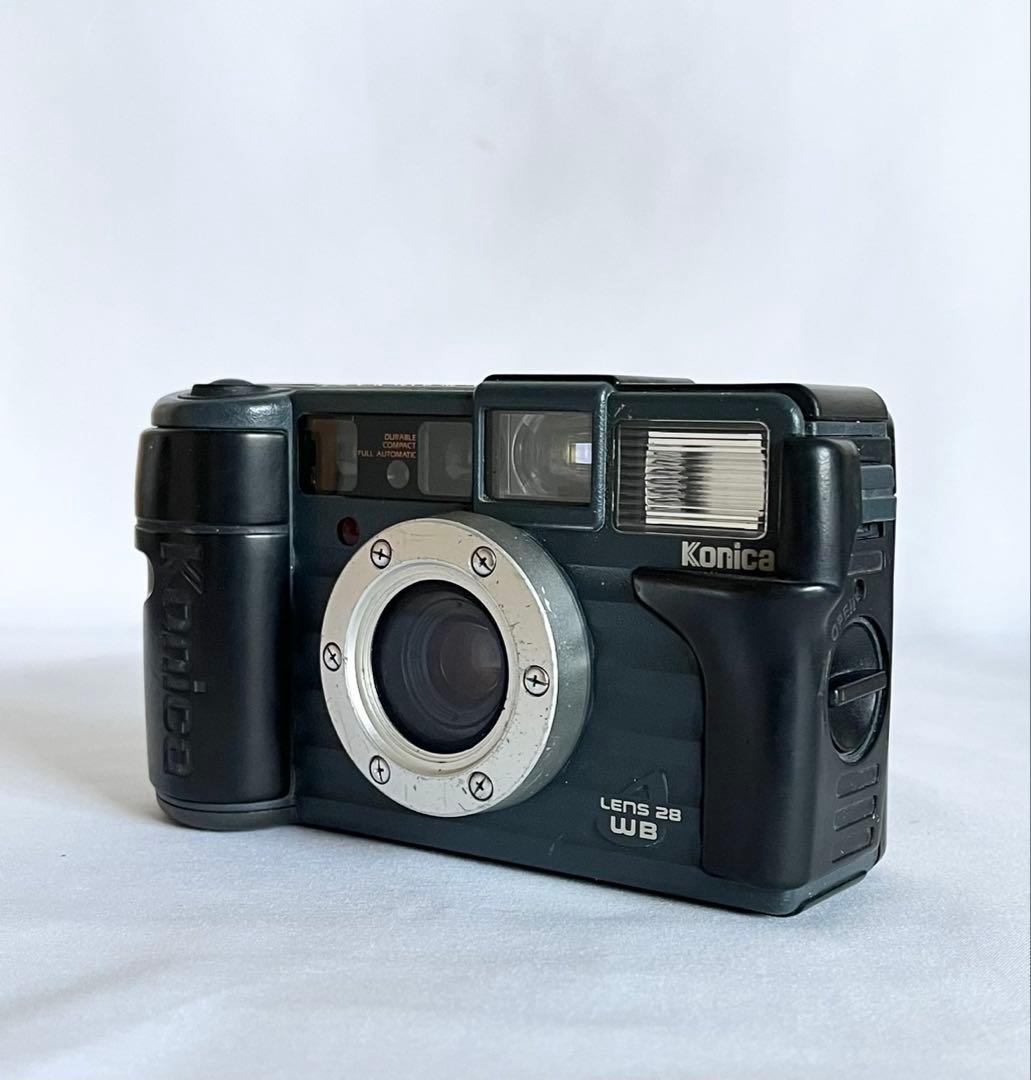 【完動品】Konica 現場監督 LENS 28 WB フィルムカメラ