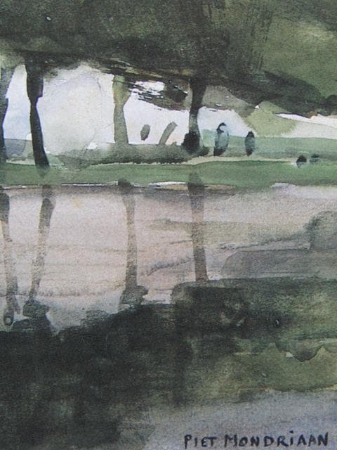ピート・モンドリアン、『アムステル川に沿って』、希少な画集より
