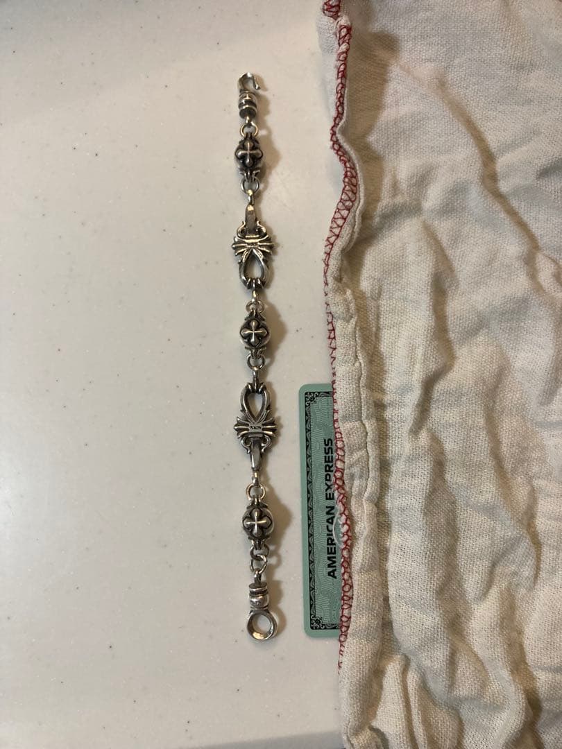 シルバー925 ダガーブレスレット オーダー品 44g xes クロム系