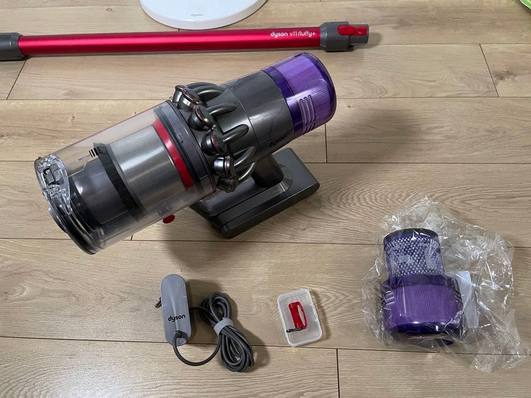 ダイソン⑬SV14V11absolute仕様２ヘッド純正スタンド補強型トリガー