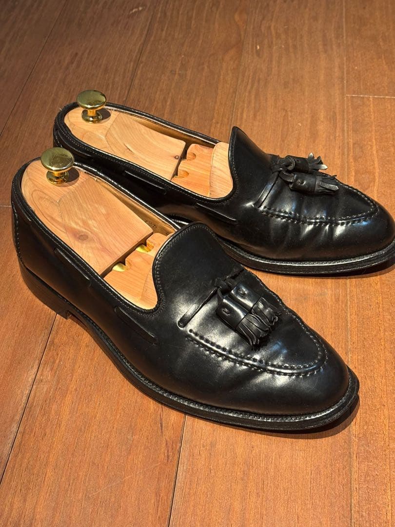 ブルックスブラザーズ　オールデン　タッセル　コードバン　7 1/2D　黒