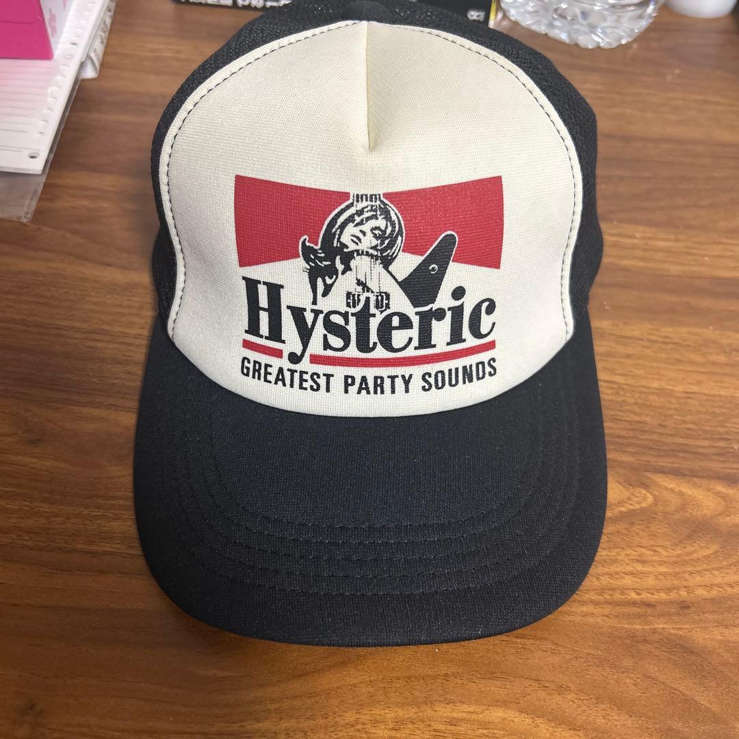 Hysteric トラッカーキャップ 黒/白