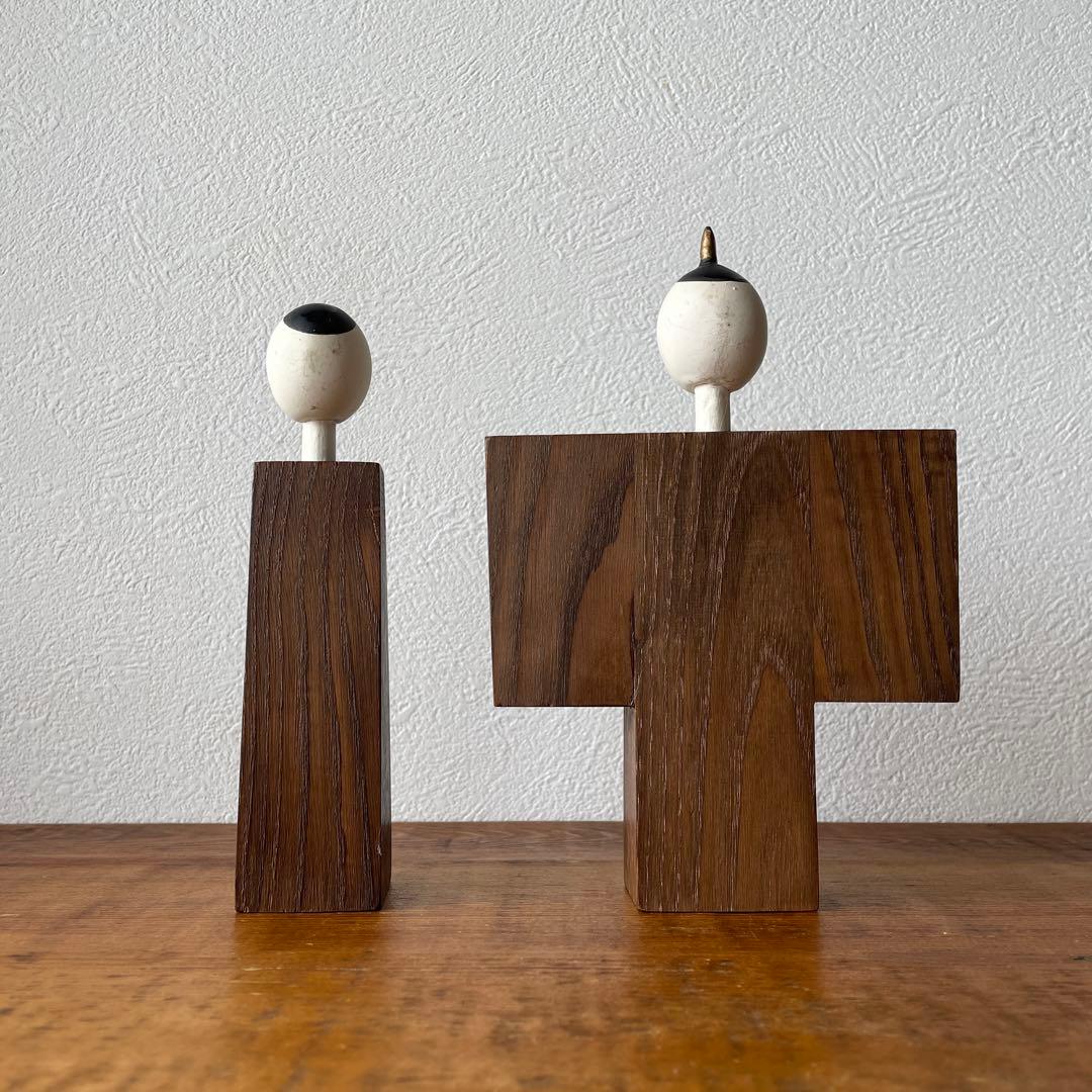 希少　古物　欅木製　立て雛　芸術　古道具　伝統文化　民藝