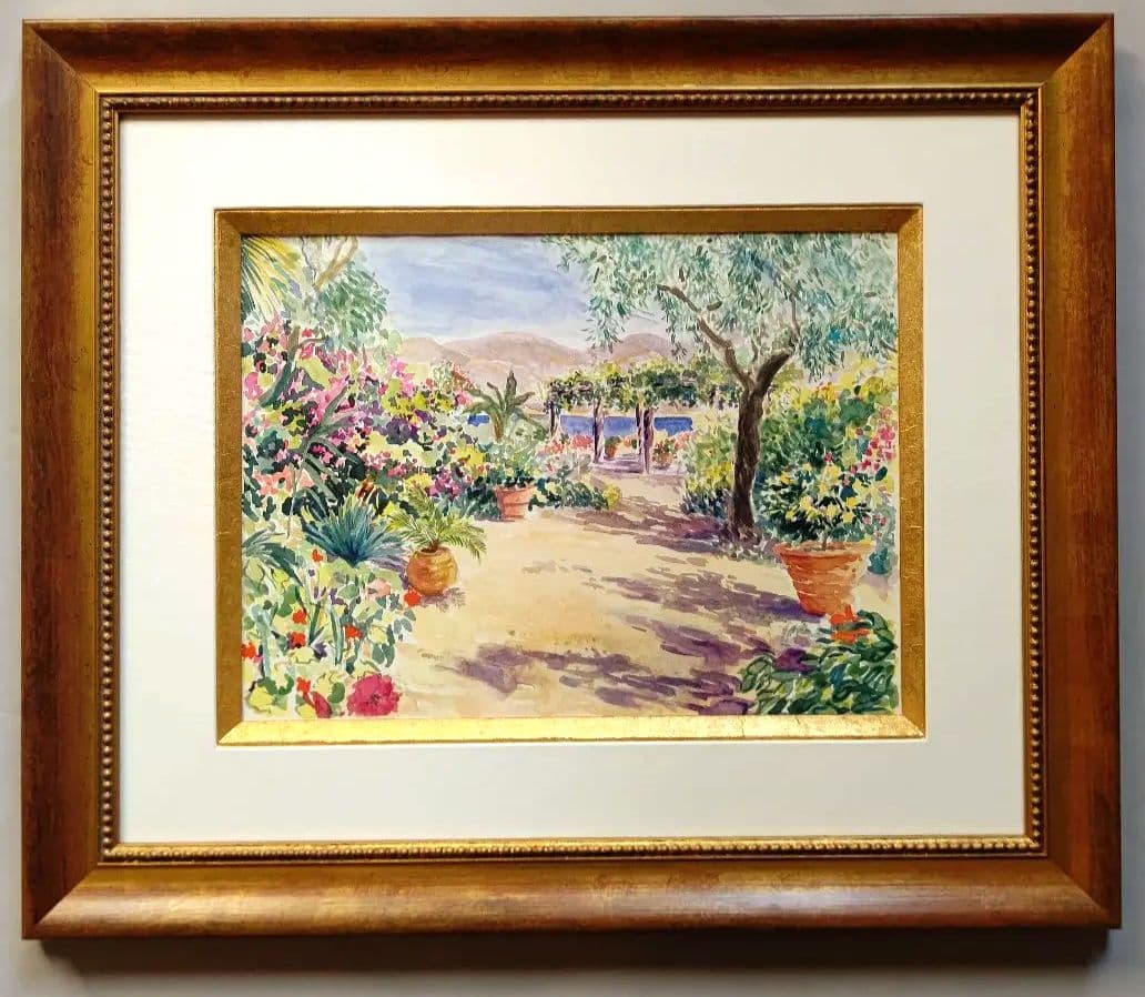 ◯絵画　水彩画　額装品