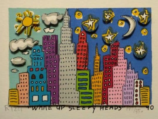 3Dアート ジェームズ・リジィ 立体版画 シルクスクリーン 希少 限定品 レア