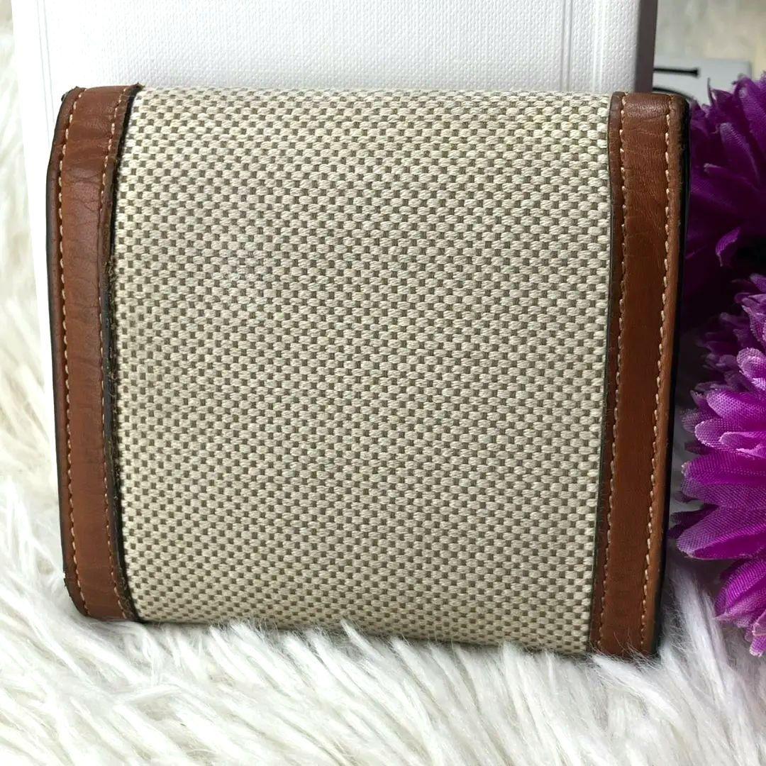 極美品✨セリーヌ トリオンフ スモールウォレット テキスタイル 三つ折財布